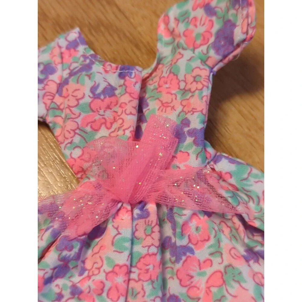 Barbie Fashion Greeting Card Happy Birthday #6 Outfit Dress Floral Vintage